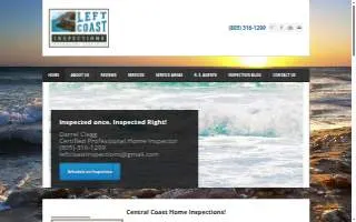 Left Coast Inspections LLC of Lompoc website