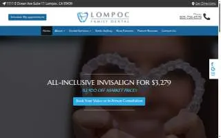 Lompoc Family Dental website