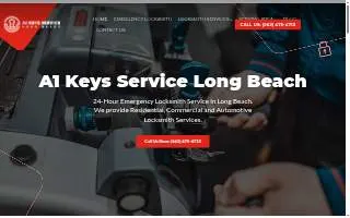 A1 Keys Service Long Beach website