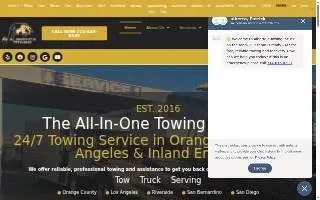 Alberto's Towing of Long Beach website