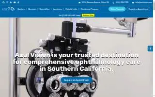 Azul Vision Long Beach website