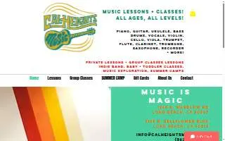 Cal Heights Music website
