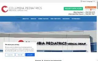 Columbia Pediatrics of Long Beach website