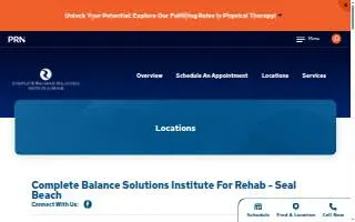 Complete Balance Solutions - Seal Beach website