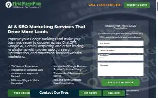First Page Pros website