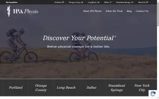 IPA Physio Long Beach website