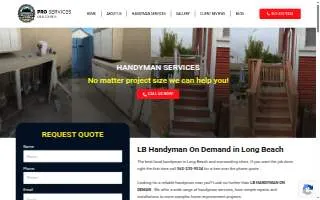 LB HANDYMAN ON DEMAND of Long Beach website