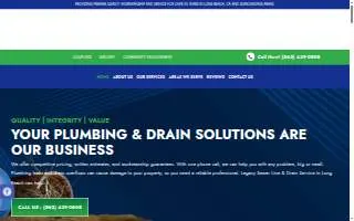Legacy Sewer and Drain of Long Beach website