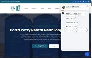Long Beach Porta Potties website
