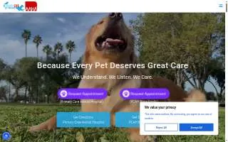Primary Care Animal Hospital - Bixby Knolls website