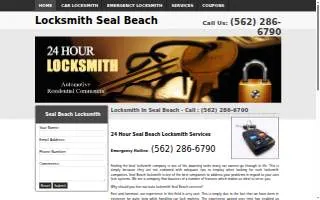Seal Beach Locksmith 24/7 website
