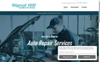 Signal Hill Automotive Repair website