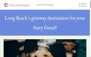 Tina's Pet Paradise website