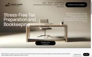 White Sands Tax Services website