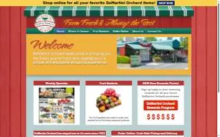 DeMartini Orchard website