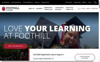 Foothill Dental Care website