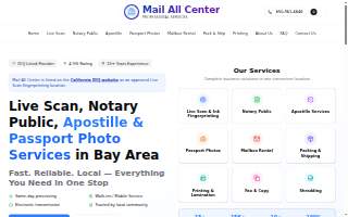 Mail All Center - Live Scan, Fingerprinting, Notary & Apostille of Los Altos