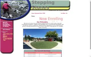 Stepping Stones Preschool of Los Altos website