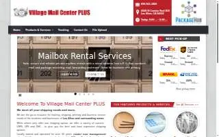 Village Mail Center PLUS website