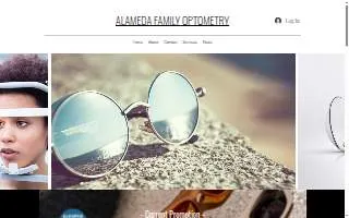 Alameda Family Optometry website