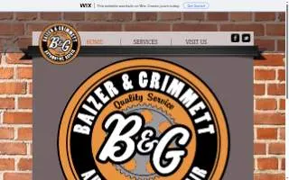 B&G Baizer & Grimmett Automotive Repair website
