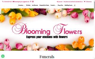 Blooming Flowers LA website