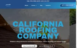 California Roofers website