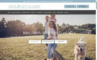 Century City Allergy website