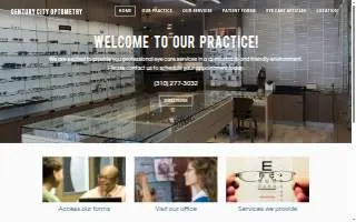 Century City Optometry website