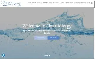 Clear Allergy website