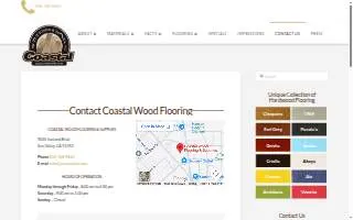Coastal Wood Flooring & Supplies website