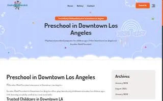 Creative Mind Preschool website