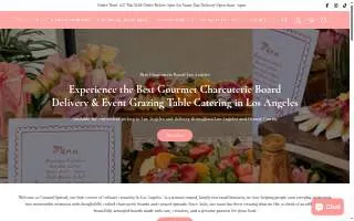 Curated Spread: Best Charcuterie Boards | Grazing Tables | Event Catering in Los Angeles website