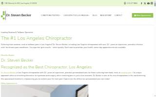 Dr. Steven Becker Los Angeles Chiropractor