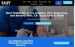 Eazy Foot & Ankle - Los Angeles Podiatrist website