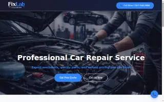 Fixlab Collision website