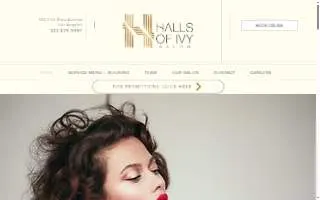 Halls Of Ivy Salon website