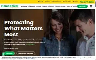 HomeShield Pest Control of Los Angeles website