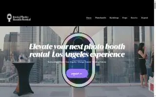 Insta Photo Booth Rental website