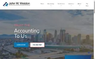 John W. Weldon CPA website