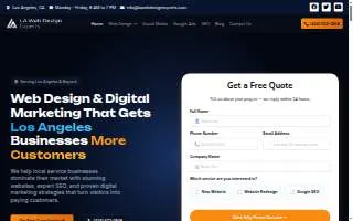 LA Web Design Experts website