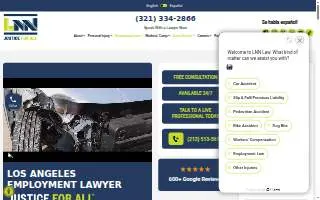LNN Law Accident & Employment Lawyers website