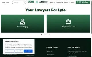 Lyfe Law website