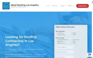 Metal Roofing Los Angeles website