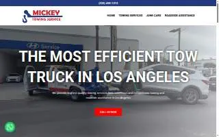 Mickey Towing website