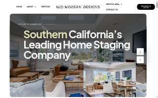 Mid Modern Designs Home Staging - Los Angeles