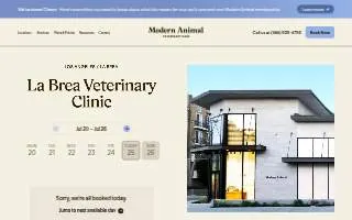 Modern Animal La Brea website