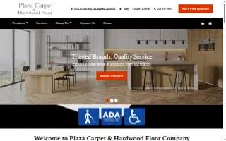 Plaza Carpet and Hardwood Floors Company website