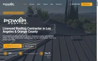 Power Roofing website