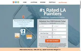 Precision Painting Plus of East Los Angeles website